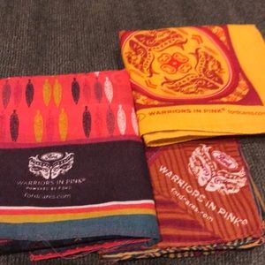 Three Warriors In Pink Scarves,Powered by Ford